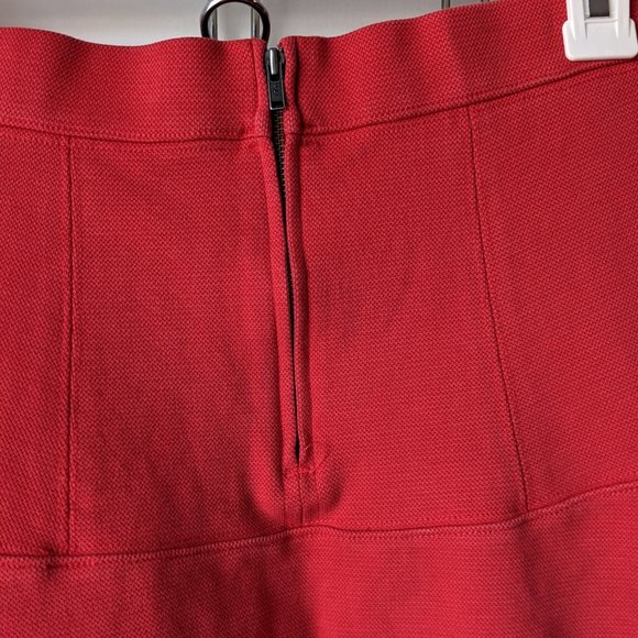 Madewell Red Flare A Line Mini Swing Skater Skirt Size 2 - Picture 3 of 8
